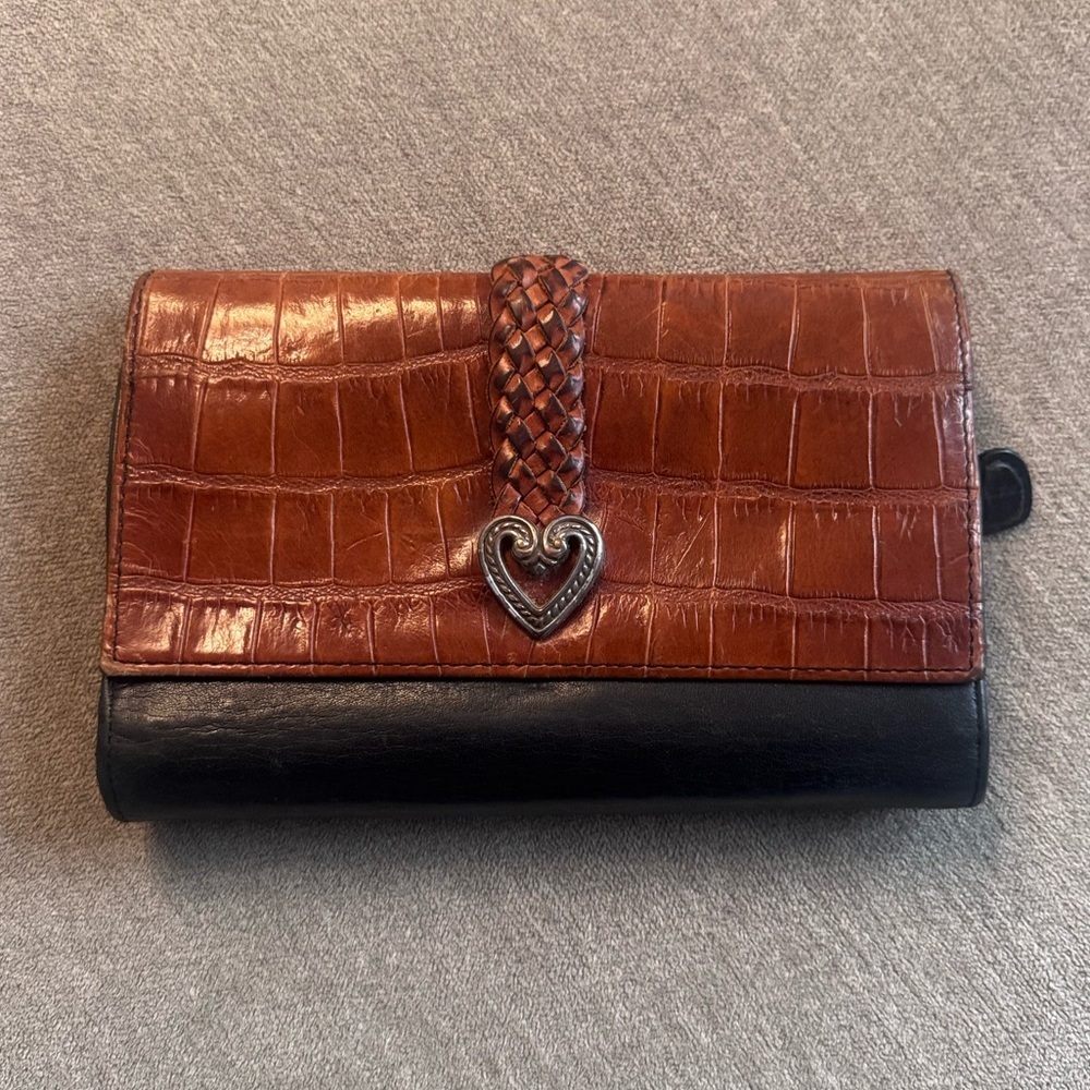 Vintage Brighton Embossed Leather Wallet